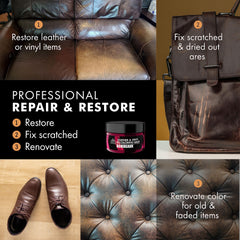 FORTIVO Couch Leather Balm provides UV protection while recoloring