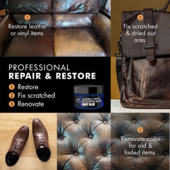 Fortivo Leather Restorer for Couches delivers vibrant, durable color on furniture.