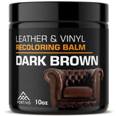 FORTIVO Leather Recoloring Balm bottle pour for quick, even color refresh.