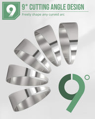 Foruly laser-cut pie cut 2.5in ensures precise welds.