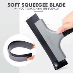 FOSHIO car windshield squeegee helps clear water quickly for visibility