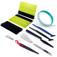 FOSHIO knife tape window tint kit finish line aids precise car wraps.