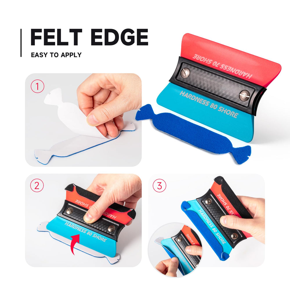 FOSHIO magnetic storage on metal surface keeps squeegees within reach