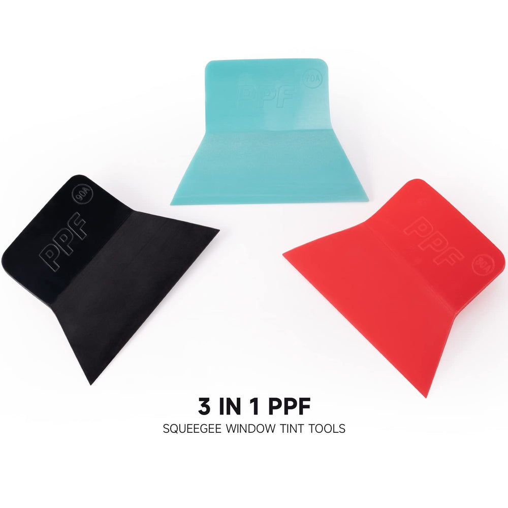 FOSHIO PPF black 90A squeegee handles large panels with firm control