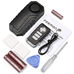 Fosmon 113dB bike alarm with limited lifetime warranty