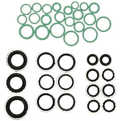 Four Seasons 26738 seal kit components arranged for A/C maintenance.