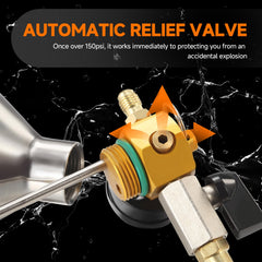 FOUR UNCLES AC Flush Kit adapters inside pack for versatile connections.