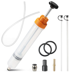 FOUR UNCLES fluid extractor compact storage and portability.
