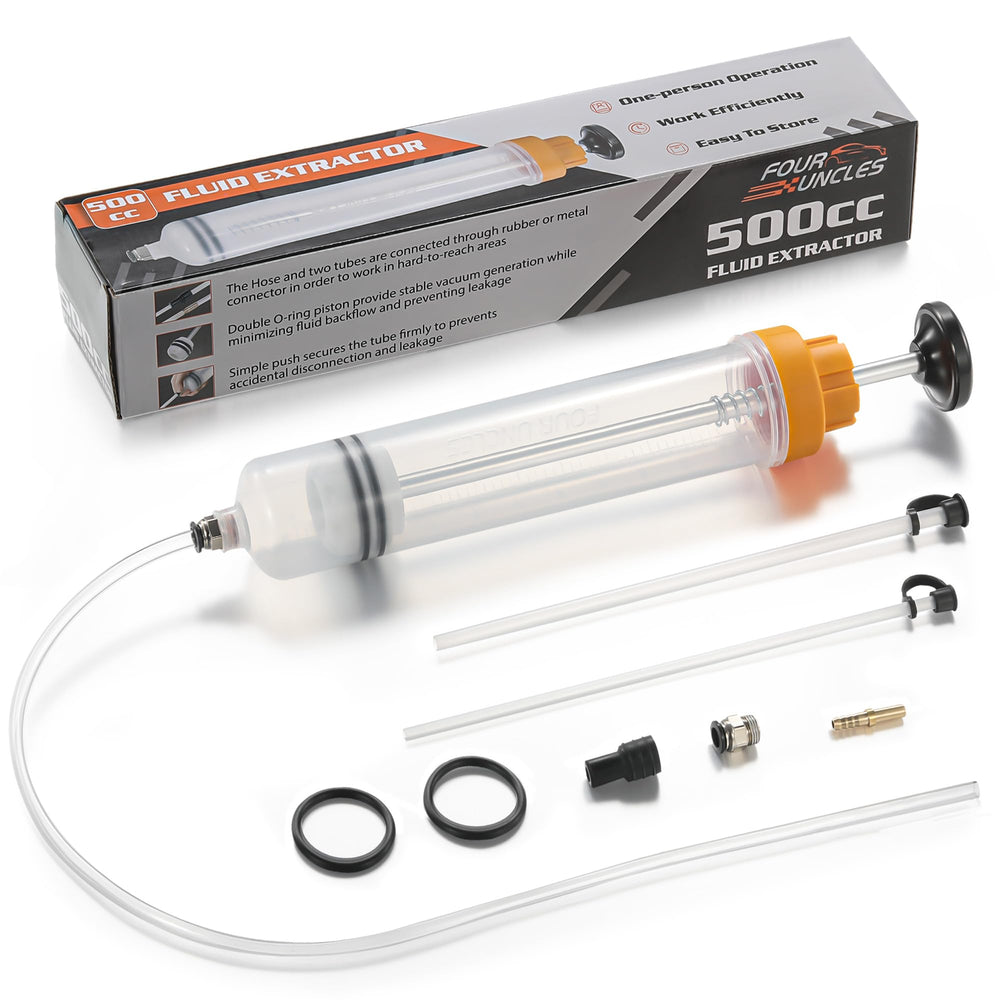 FOUR UNCLES fluid extractor spare-buckle included for replacement.