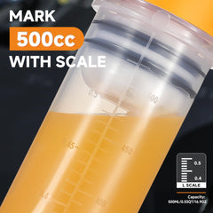 FOUR UNCLES fluid extractor transparent body shows cc-qt scale for monitoring.