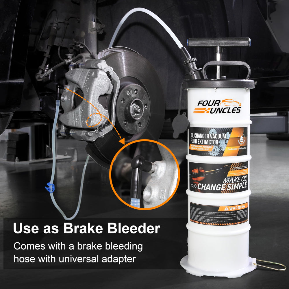 FOUR UNCLES Oil Extractor used on cars, motorcycles, boats and more.