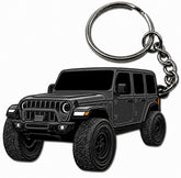 FOUR WHEEL BEAST Jeep Wrangler keychain with detailed design for daily use.