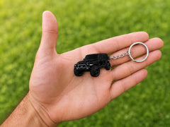 Official Jeep licensed Four Wheel Beast keychain adds authentic Wrangler flair.