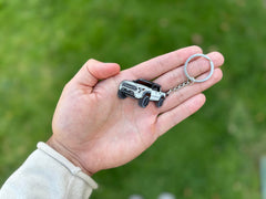 FOUR WHEEL BEAST Tacoma keychain Red offers bold visibility and lightweight construction