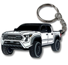 FOUR WHEEL BEAST Tacoma keychain Terra shows durable enamel and rugged metal for daily use