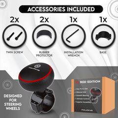 FOURING BL 90x60x80mm design fits many steering wheels securely.