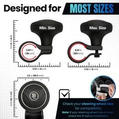 FOURING BL palm-friendly design improves comfort during steering.