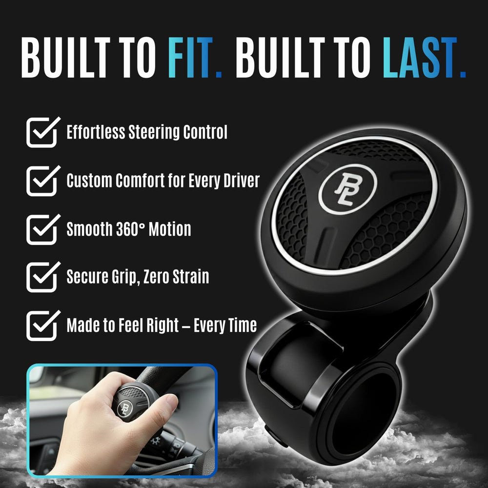 FOURING BL textured grip knob for secure hand placement during drives.