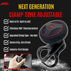 Non-slip silicone grip keeps your hand secure and reduces wrist fatigue.