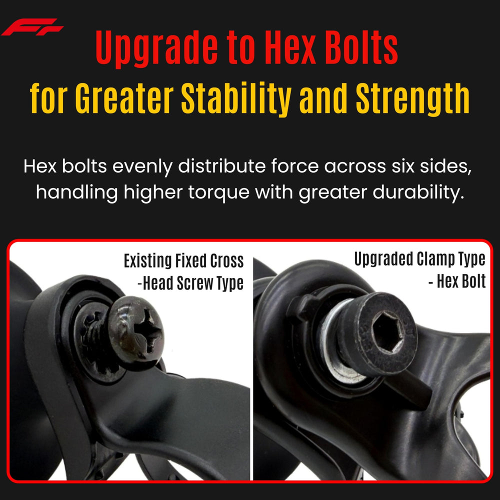 Easy installation with reinforced hex bolt clamp for secure mounting.