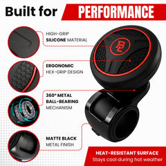 FOURING clamp-install design allows quick, tool-free mounting on most steering wheels.