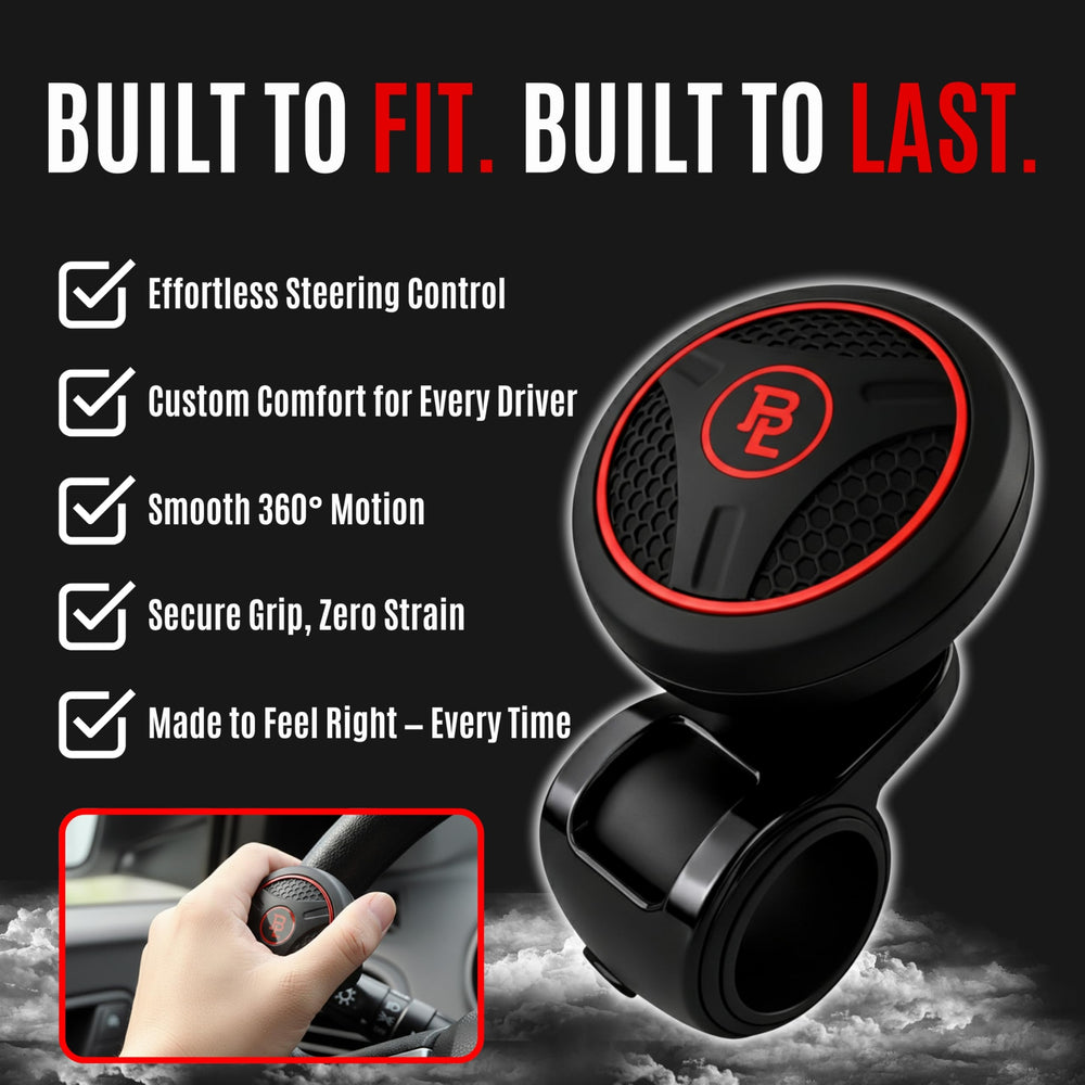 FOURING knob spinner with textured grip helps reduce hand fatigue on long drives.