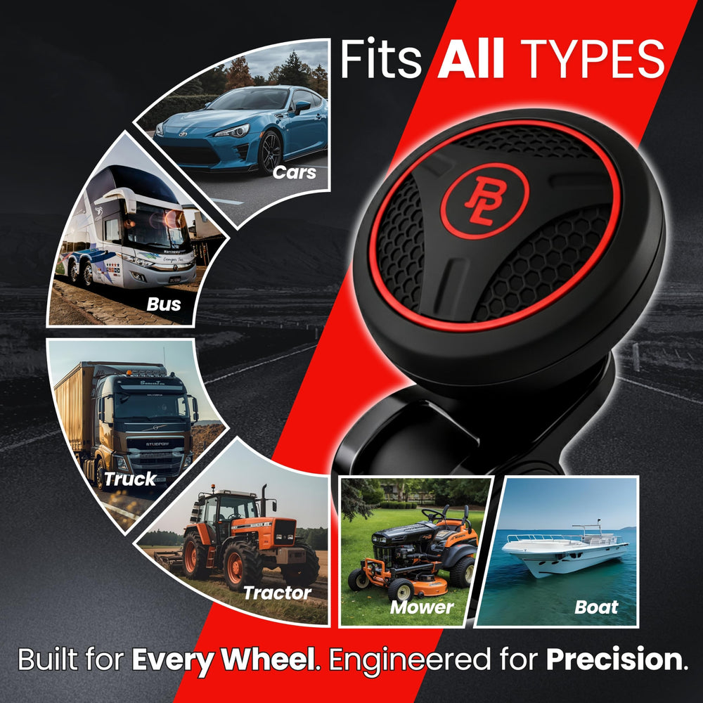 FOURING steering accessory fits cars, boats, and work vehicles for everyday use.
