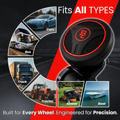 FOURING steering accessory fits cars, boats, and work vehicles for everyday use.