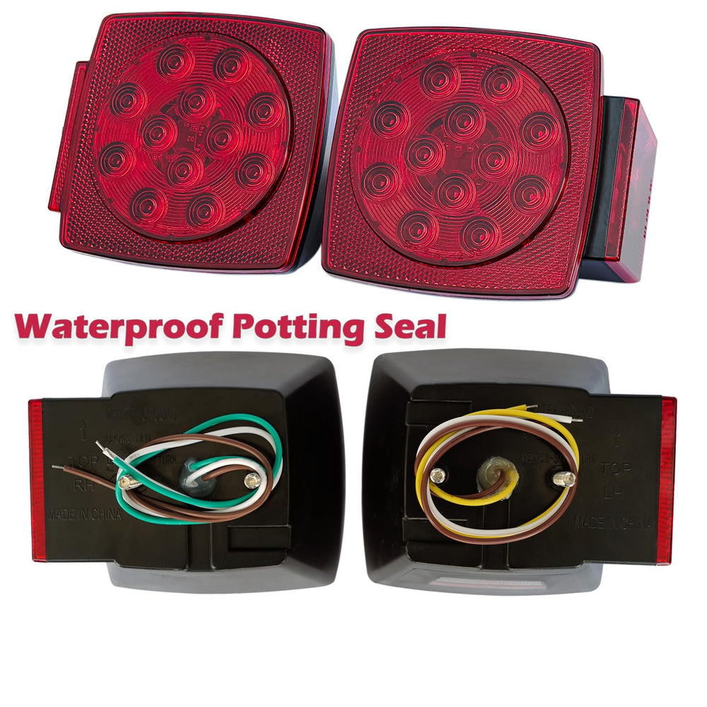 Fouwick LED tail light rear-reflector reinforces signaling from behind