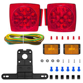 Fouwick LED trailer lights kit, DOT-certified, delivers crisp signaling for safer road use