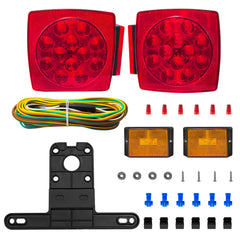 Fouwick LED trailer lights kit, DOT-certified, delivers crisp signaling for safer road use
