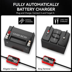 FOVAL compact charger showing small size fits tight spaces