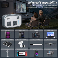 Travel-ready FOVAL inverter kit powers laptops and more on the road