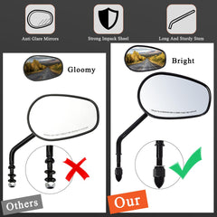 FOVPLUE Harley mirror black housing design for durability