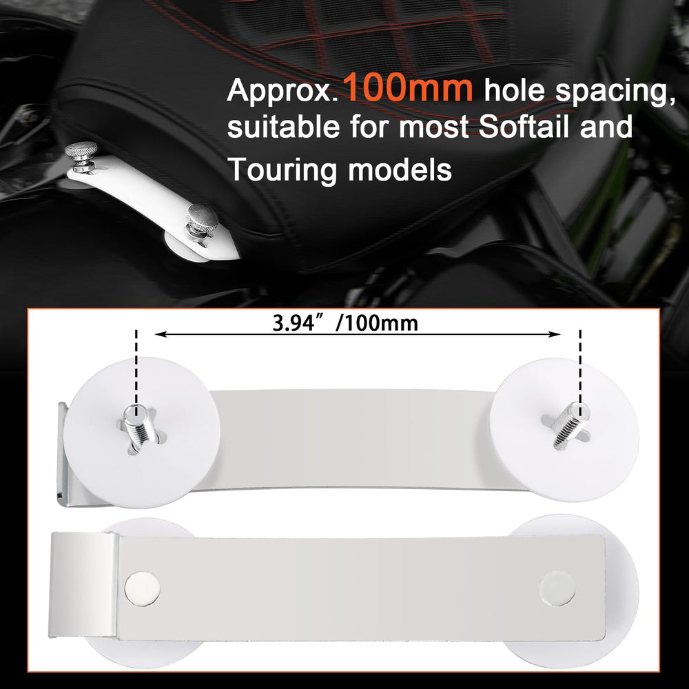 FOVPLUE Harley Softail-compatible stud plate supports quick, tool-free installation.
