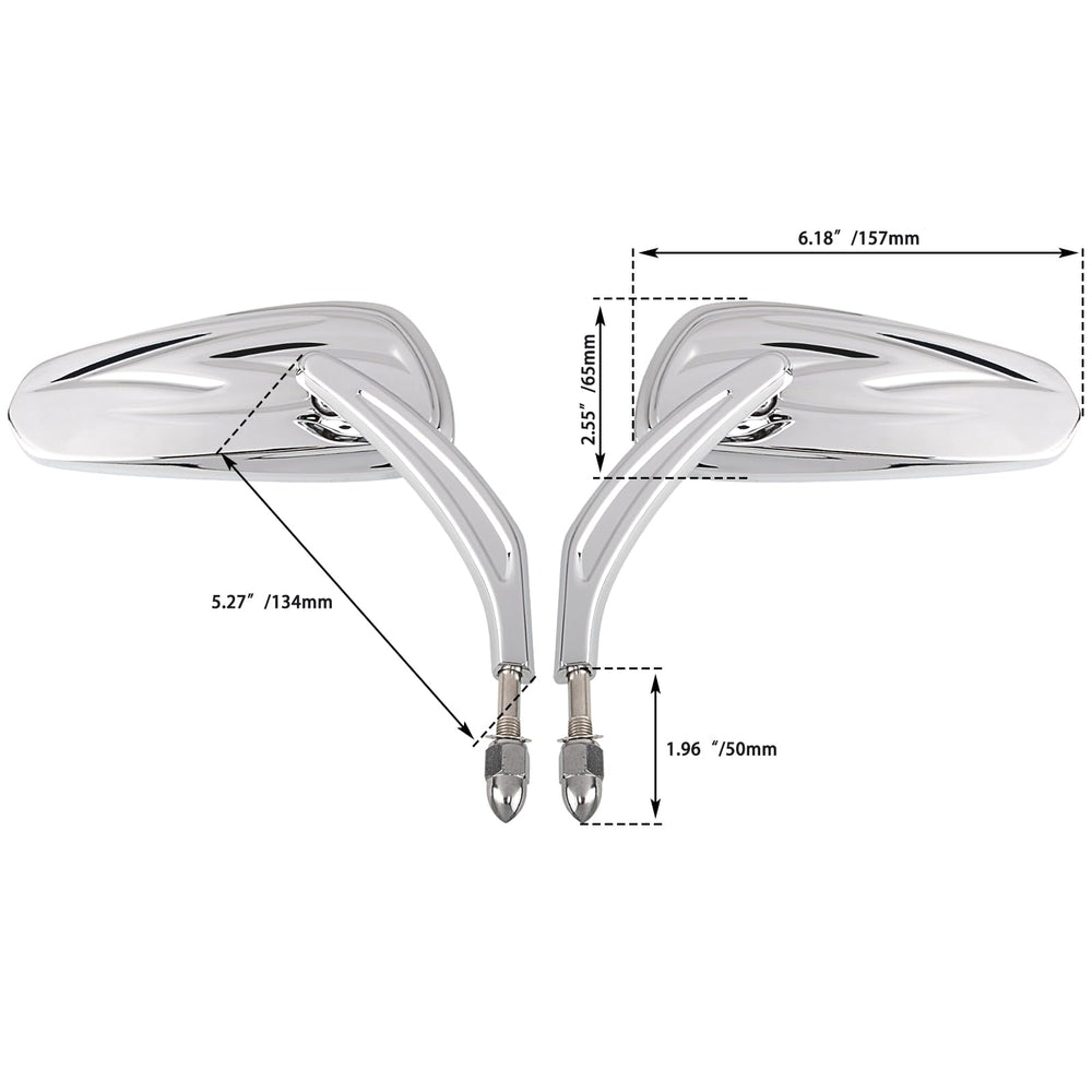 FOVPLUE in-the-box mirrors and mounting hardware included