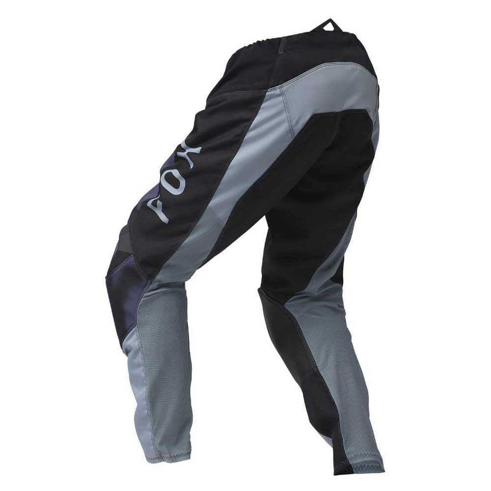 Fox Racing 180 pant knee panel detail displaying heat and abrasion resistance