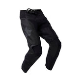 Fox Racing 180 Motocross pant knee panel close-up shows leather durability for knee guards.