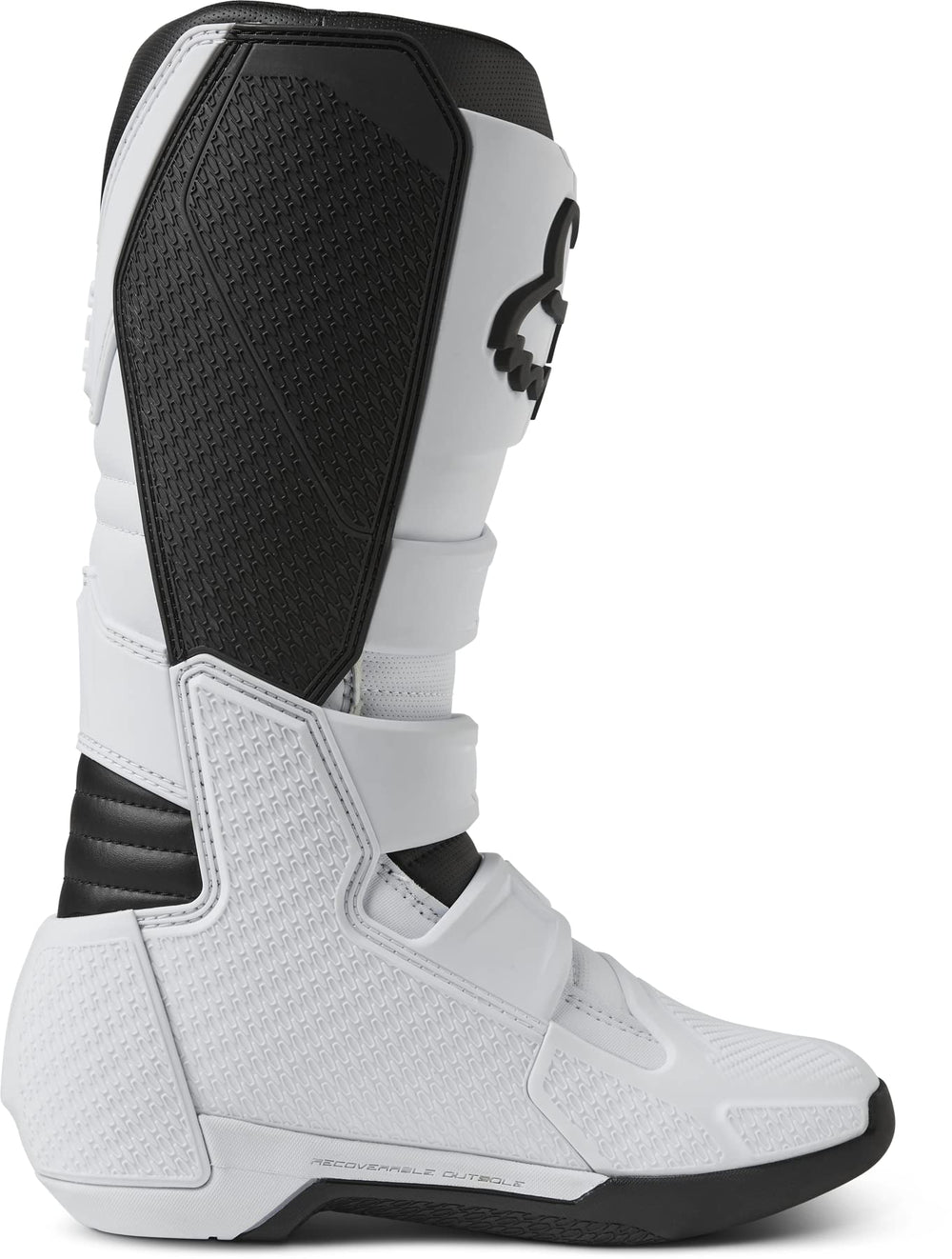 Fox Racing Comp boots outsole close-up with POSITAC grip for durability