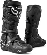 Fox Racing Motion boots front view highlighting slim profile for quick, precise pedal action.