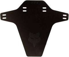Close-up of Fox Racing mud guard showing durable universal-fit design.