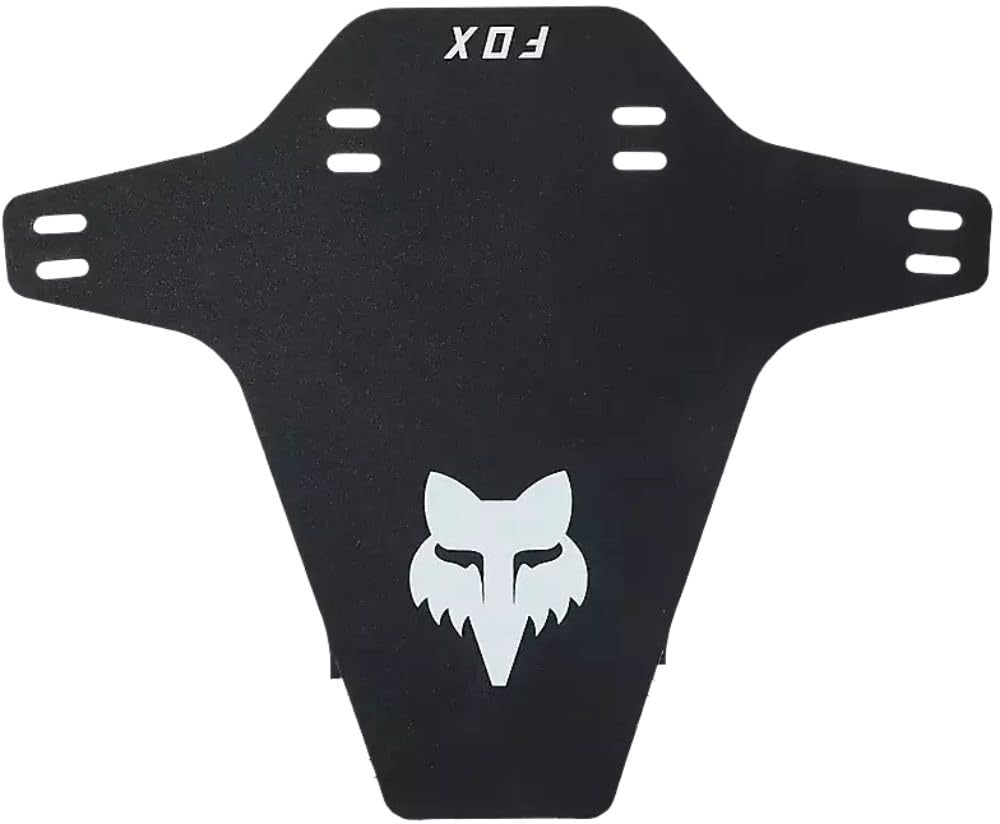 Fox Racing mud guard mounted on MTB, helping keep gears clean.