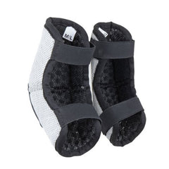 Fox Racing Youth Peewee Titan elbow pads, side view, secure fit during early motocross practice