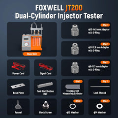 FOXWELL JT200 recommends test fluid for safe testing