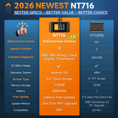 FOXWELL NT716 55inch touchscreen for easy navigation