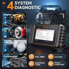 FOXWELL NT716 four-system diagnostic view for engine, transmission, ABS, airbag