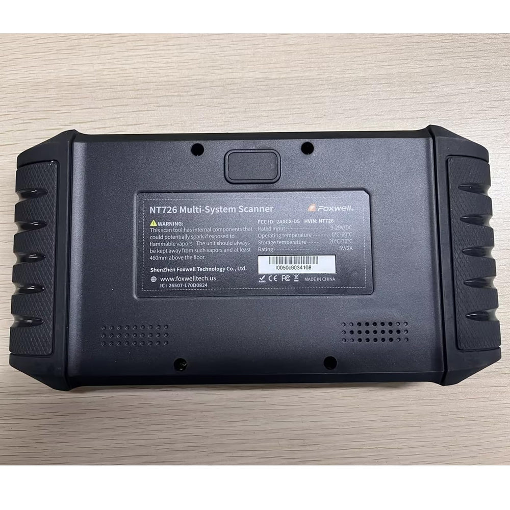 FOXWELL NT726 one-click report saves time with professional PDFs.