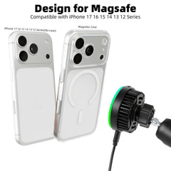 Strong N52 magnets provide a secure grip on rough roads.