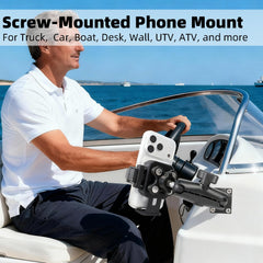FPN Universal Phone Mount arm adjusts for a perfect fit on various devices