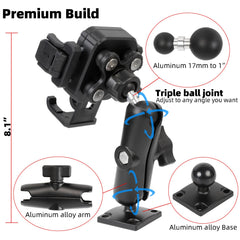 FPN Universal Phone Mount quick lock release enables one handed operation